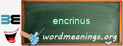 WordMeaning blackboard for encrinus